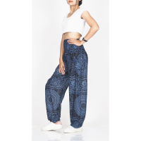 Harembroek - Small - Mandala Mono blauw - zwart